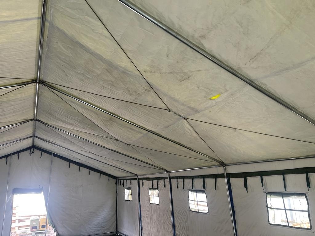 Палатка Каркасная утепленная зеленого цвета 12х6