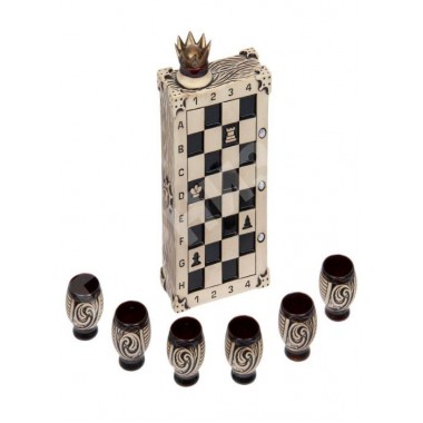 Подарочный набор «Штоф с рюмками Шахматы»